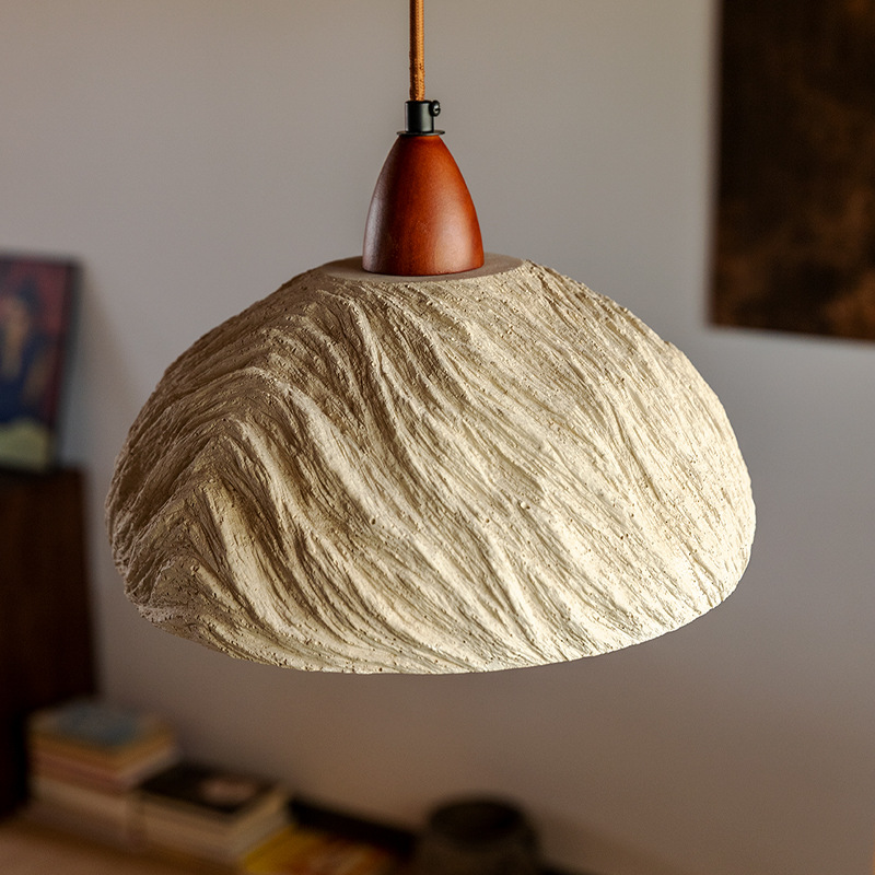 Lámparas de cabecera de la cama de aire sala de té bar de piedra pasillo de arte mesa de comedor retrógrada residencial caverna Zen silencioso candelabro amarillo