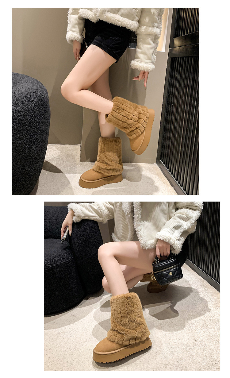 Qoo10] 2025 ブーツ ムートンブーツ りモコ