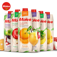 泰國進口Malee瑪麗果汁0脂肪橙汁葡萄蘋果芒果菠蘿桃汁飲品1L飲料
