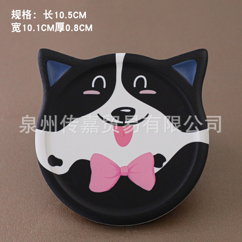 Cerámica posavasos gato creativo montaña corcho absorbente montaña lindo mascota de dibujos animados creativo regalo logotipo personalizado impresión