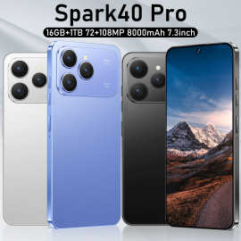 SPark40 pro跨境新款高清屏7.3英寸安卓8.1智能手机 外贸低价现货