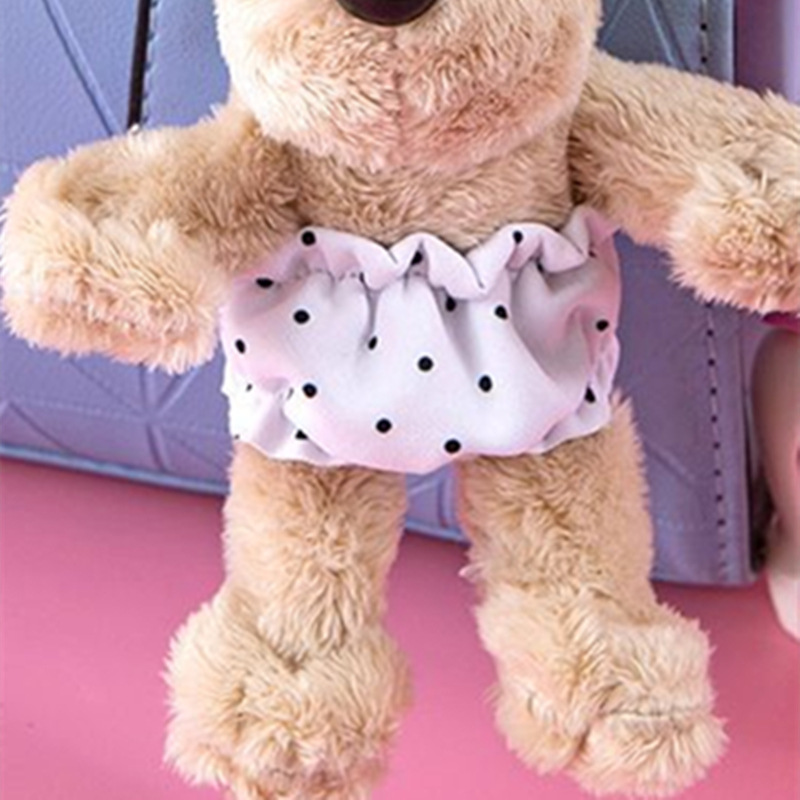 Venta caliente perro cabeza 14cm muñeco de peluche suéter colección de accesorios de ropa rabu ropa spot al por mayor