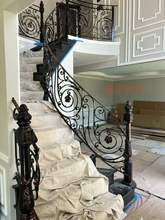 铸铁楼梯起步柱别墅室内楼梯扶手立柱镀锌钢铁艺扶手复式楼梯栏杆