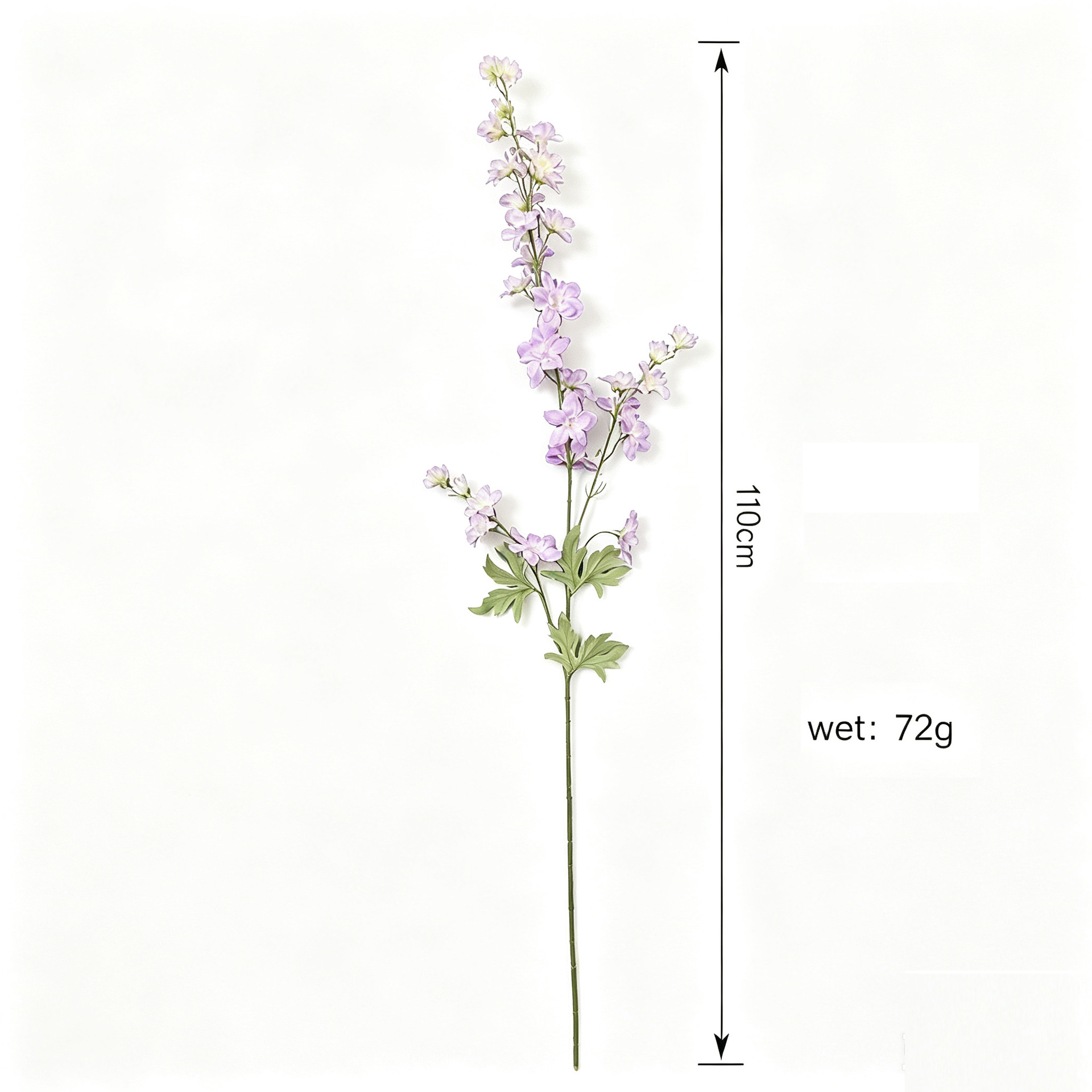 Flor de Delphinium Artificial de 3 Cabezas de Flores de Seda para Arreglos Florales y Escritorio image 6