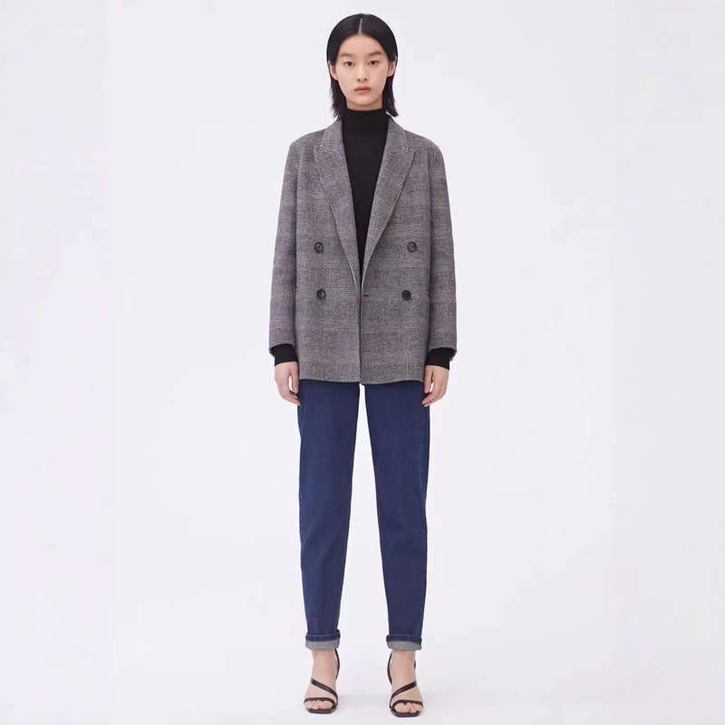 【Clearance Sale 300】Ic Xiaohe 2025 Autumn/Winter New High-End Elegant Double-Sided Wool Short Coat Jacket