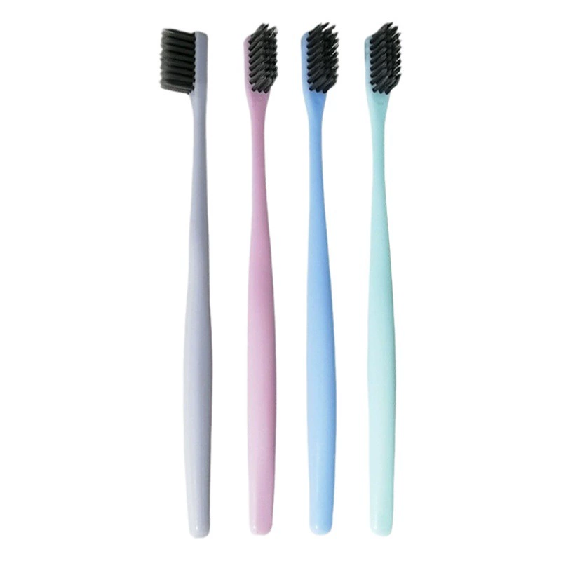 Одноразовая мягкая зубная щетка в гостевой комнате изысканная минималистская двухстороная игла свежая зубная щетка двухцветная туалетные принадлежности оптом