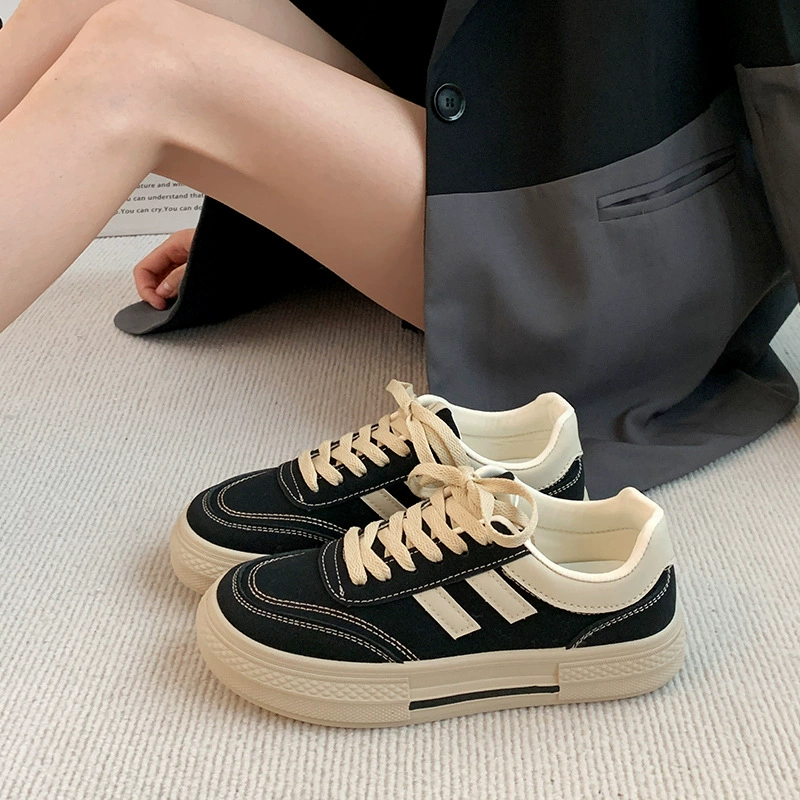 2024 белые туфли для женщин Весна Новый корейский стиль ins студентки досуг спортивные универсальные настольные туфли уличный выстрел 212
