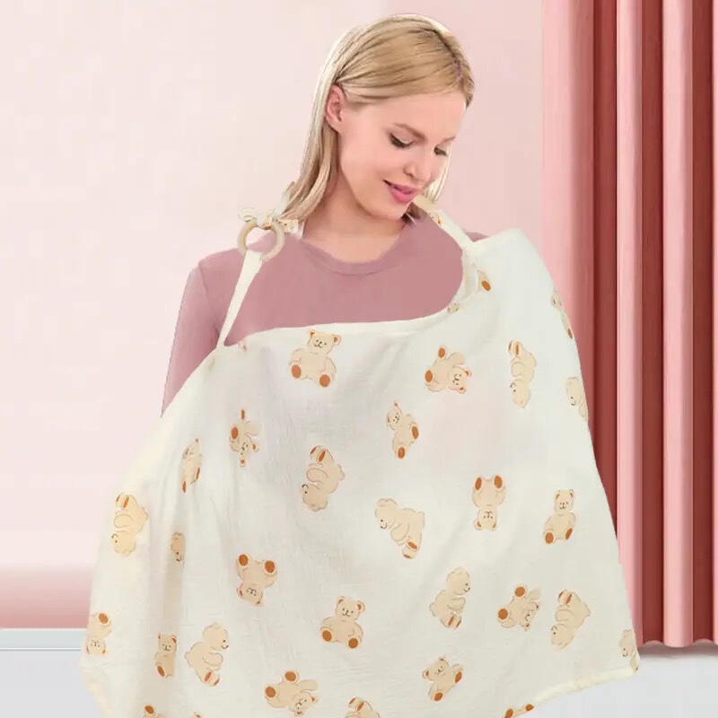 Mom's Nursing Cover for Breastfeeding, Suitable for All Seasons, Anti-Exposure Cloak Shawl Nursing Dress, Upgraded Anti-Exposure Design Mom's Nursing Cover for Breastfeeding, Suitable for All Seasons, Anti-Exposure Cloak Shawl Nursing Dress, Upgraded Anti-Exposure Design