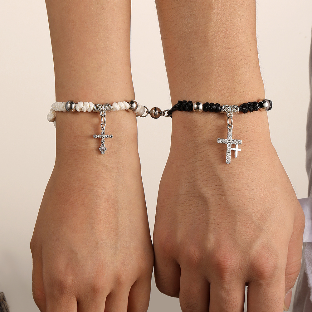 Classic Style Cross Alloy Wholesale Bracelets display picture 1