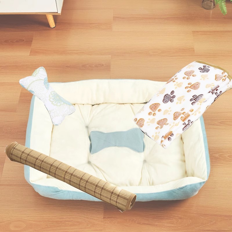 하늘색 + 담요 + 매트 + 천뼈