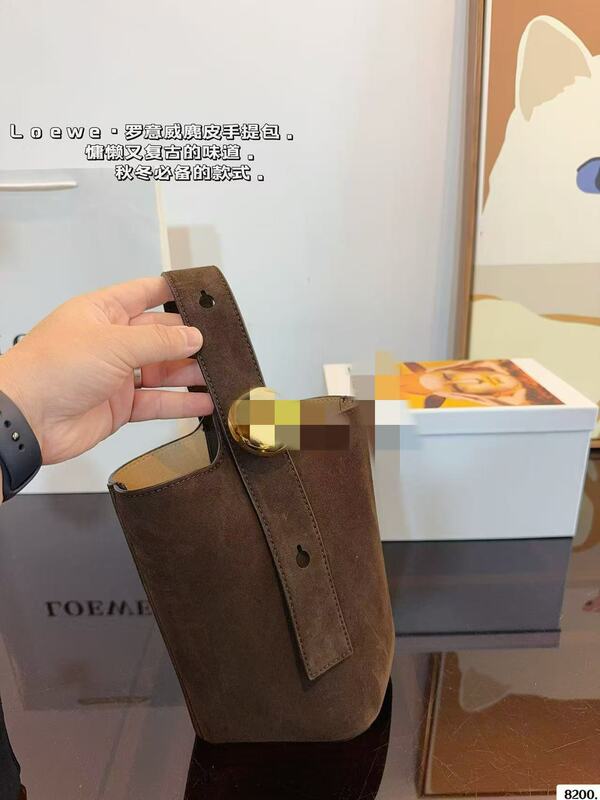 L意威24新款女士Mini Pebble牛皮单肩水桶手提包高品质供跨境|undefined