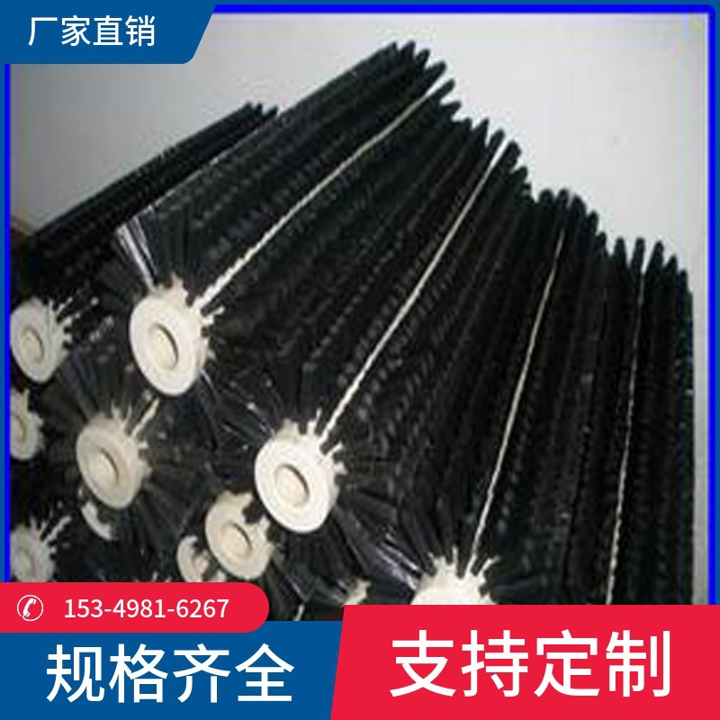 厂家直供耐酸碱毛刷辊 玻璃清洗毛刷 果蔬清洗机毛刷辊 除尘毛刷