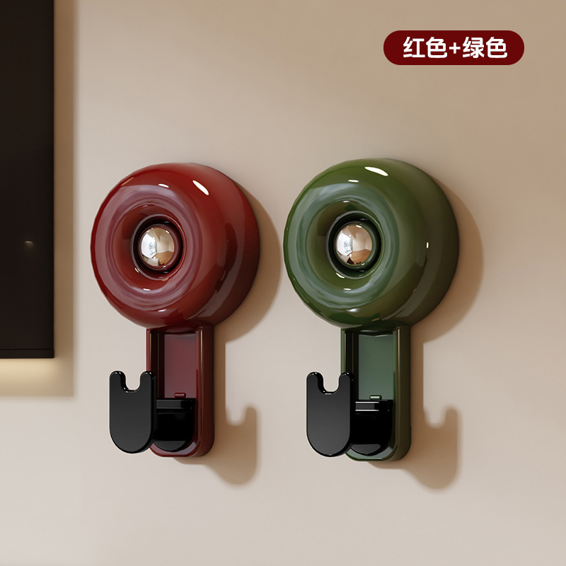 中古风大号吸盘挂钩家用门后免打孔多功能衣帽粘钩厨房收纳神器|undefined