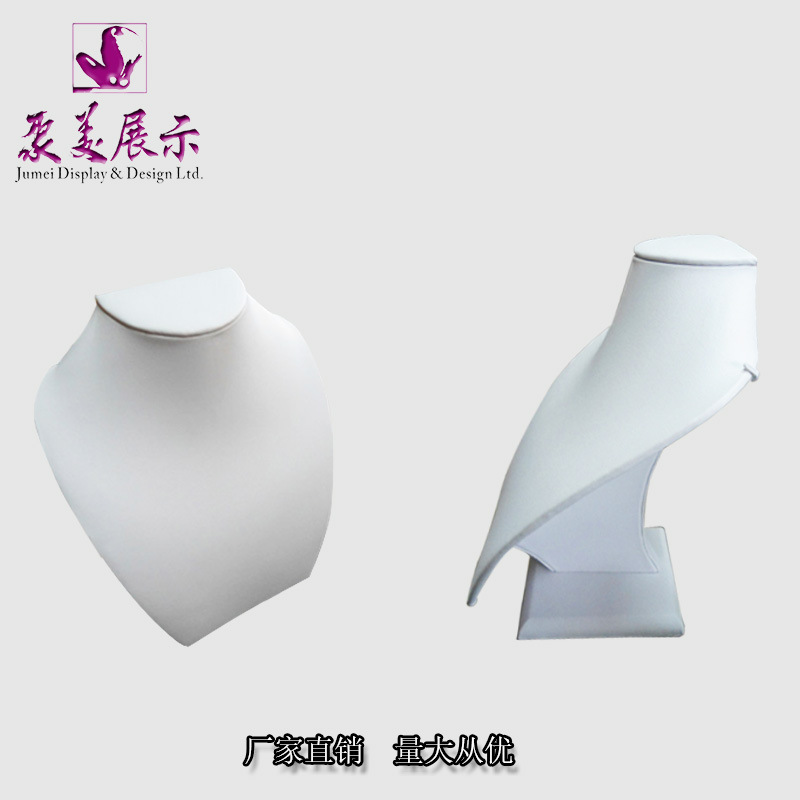 珠宝烤漆模特脖子项链展示架 人像项链座 饰品珠宝展示道具厂家