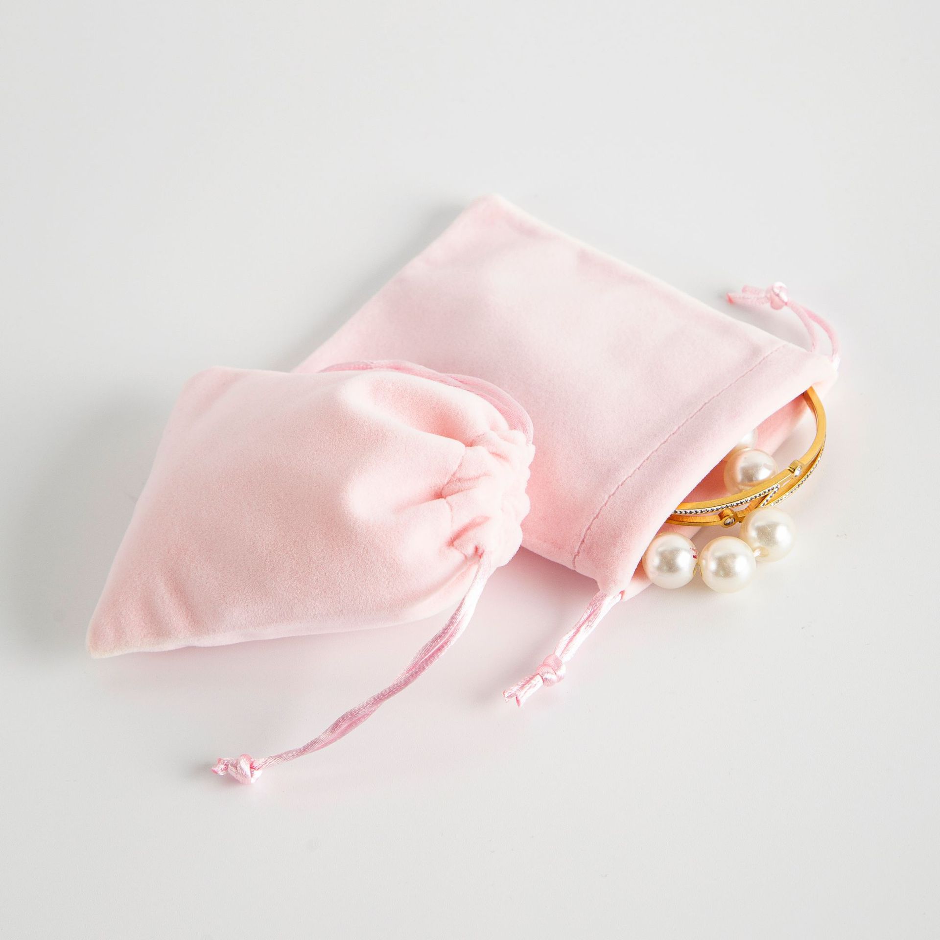 Basic, Simple Style Style 1 Piece Cloth Basic Simple Style Daily Solid Color Jewelry Packaging Bags