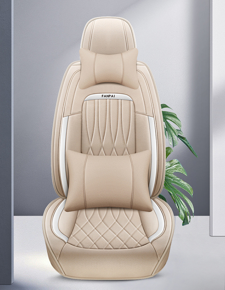 Cross-Border Linen Breathable Car Seat Cover Cushion Universal Four-Season Full-Cover Seat Cover Cushion Comfortable Rear Seat