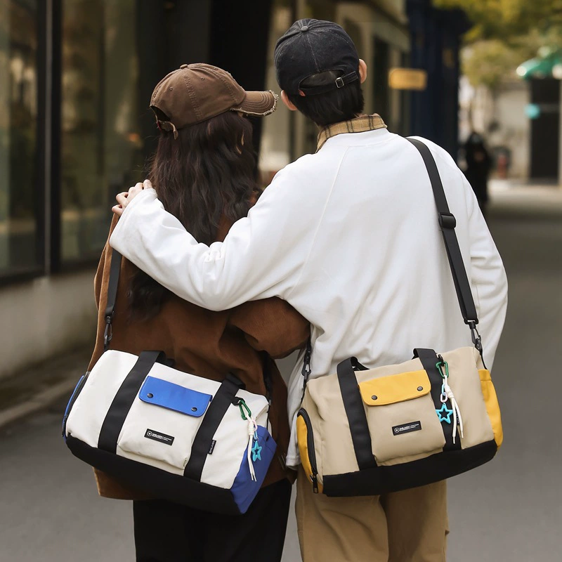 Travel bag, capacious sports one-shoulder bag for men and women, sports bag wet and dry separation, organizer bag