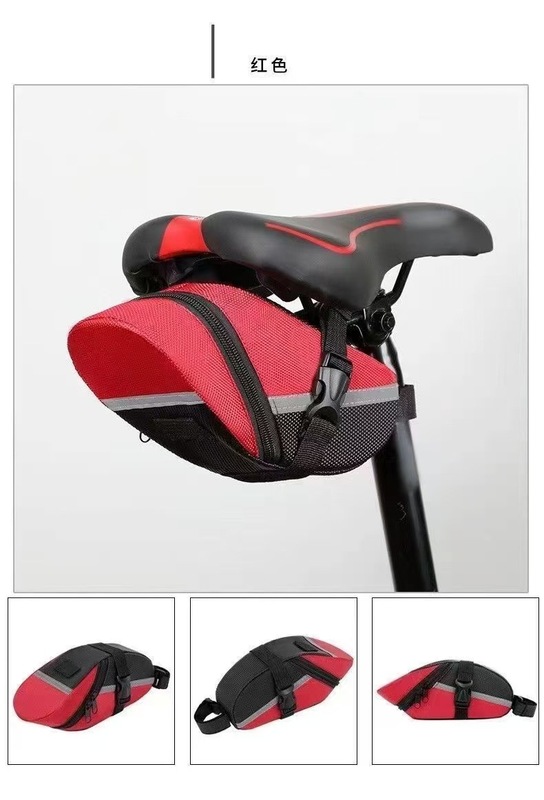 自転車テールバッグ、マウンテンバイククッションバッグ、自転車サドルバッグ、折りたたみテールバッグ、収納バッグ、サイクリング用品アクセサリー|undefined