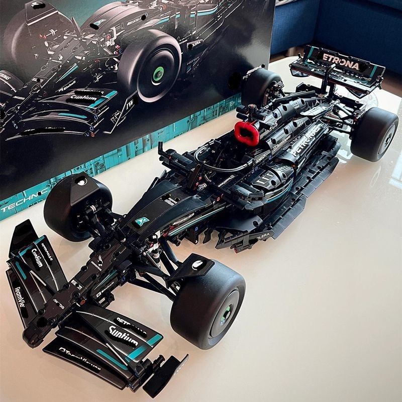 Berserk compatible con Lego F1 coche de bloques de construcción de control remoto eléctrico ensamblado juguete fórmula carreras niño grupo mecánico