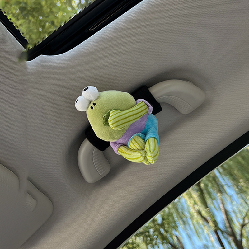 Nuevo creativo encantador Beachburg pez tonto mango de la puerta del automóvil mango de protección del techo de la decoración del manguito