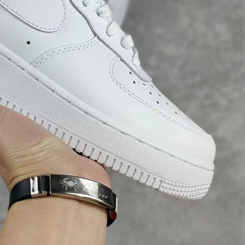 Кеды (Nike) Air Force 1 low — белые и цветные, перфорация, мягкий воротник, EU 36–45