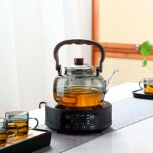高硼硅玻璃提梁壶家用玻璃煮茶器爆款茶壶新款耐高温大容量泡茶壶