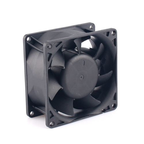 Factory direct supply 8038 cooling fan ball high air volume DC12V24V speed alarm function violent fan