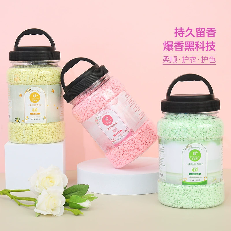 Фабрика большой емкости ароматные бусины стойкий аромат клеща бытовой смягчитель одежда Защита цвета ароматные бусины в бутылках оптом