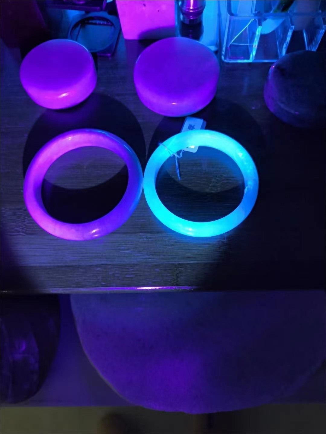 USB direct charging white yellow blue purple four light source flashlight purple light detection anti-counterfeiting curing blue night fishing lamp