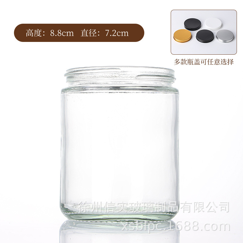 260g 투명 + 금색 뚜껑, 여러 가지 색상