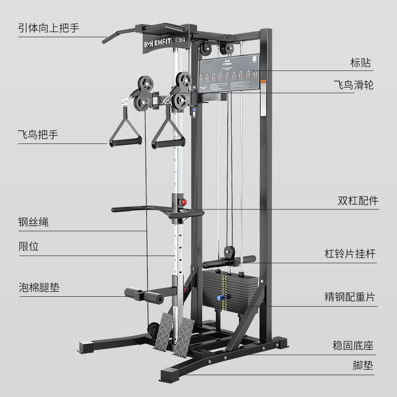Unilateral pórtico de pájaros domésticos pequeños pájaros entrenador integral de alta tracción baja tracción integrado dispositivo de fuerza de fitness