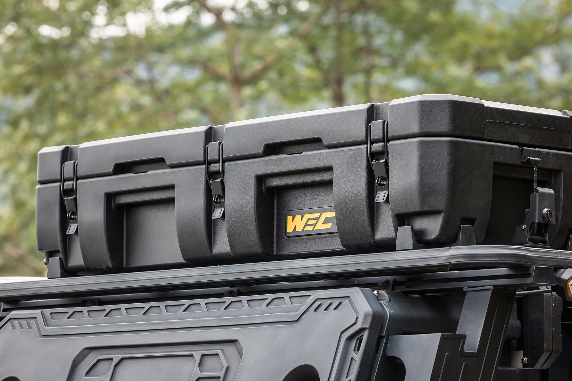 WEC equipment box, roof luggage box, outdoor tactical box, off-road modification, camping universal storage box, organizer box