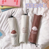 Cartoon handheld umbrella for elementary school students, Korean style, with little bears, sun protection