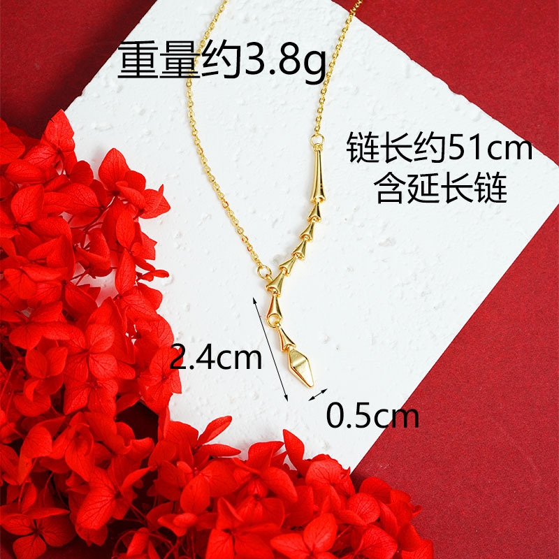 Collar de oro de arena transfronteriza de diseño de personalidad de la serpiente de arredores de arredores de arredores para mujeres lujosas joyas no desvanecidas