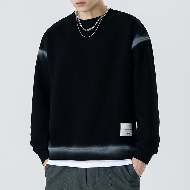 Xinghai Pengyun Men's Autumn and Winter Thickened Long-Sleeved Round Neck Sweatshirt Men's Trendy Brand Teenagers Loose Printed Men's Top