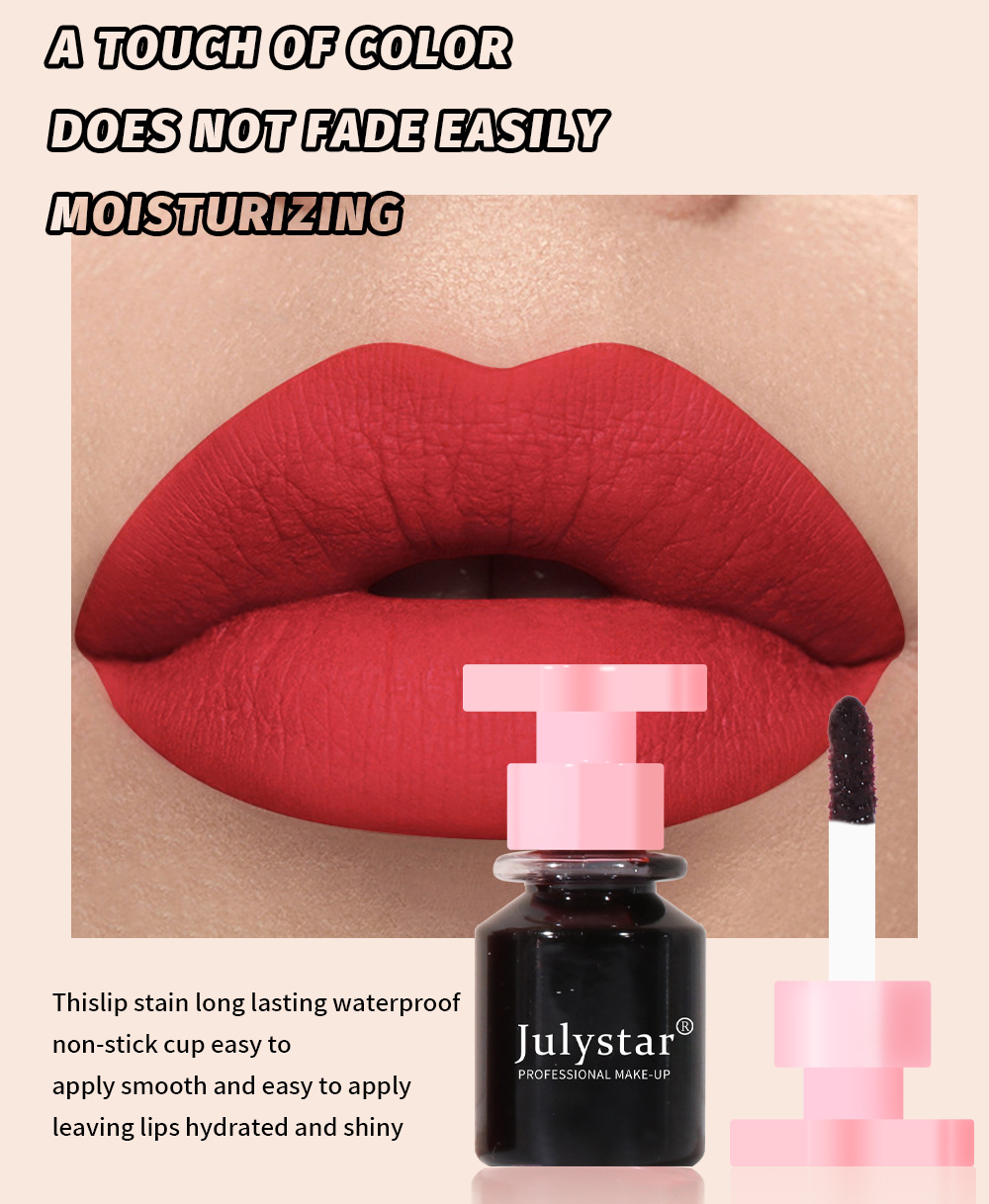 6-color moisturizing lip gloss for foreign trade, long-lasting and non-fading lip dye, cross-border makeup, non-stick cup lip gloss, matte lipstick water undefined