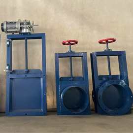 气动插板阀平板闸卸料阀方圆口水渠阀门排污道卸料阀污水闸板阀门