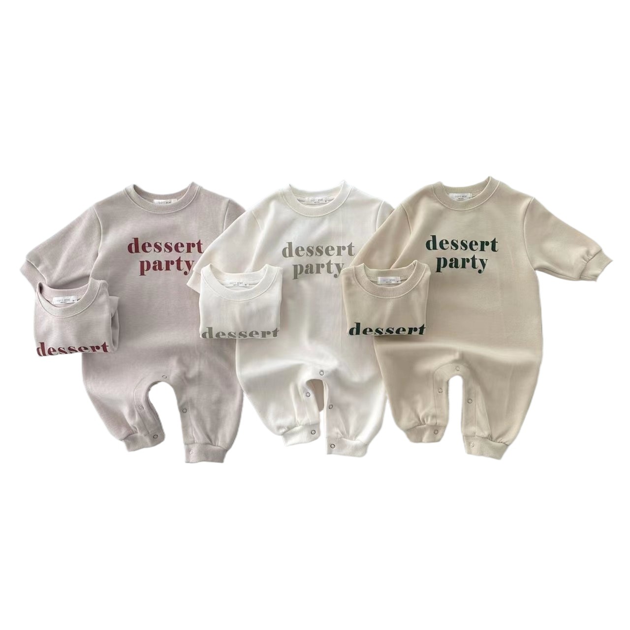 INS estilo coreano otoño bebé algodón suave lindo carta impresión pedo jumpsuit romper moda