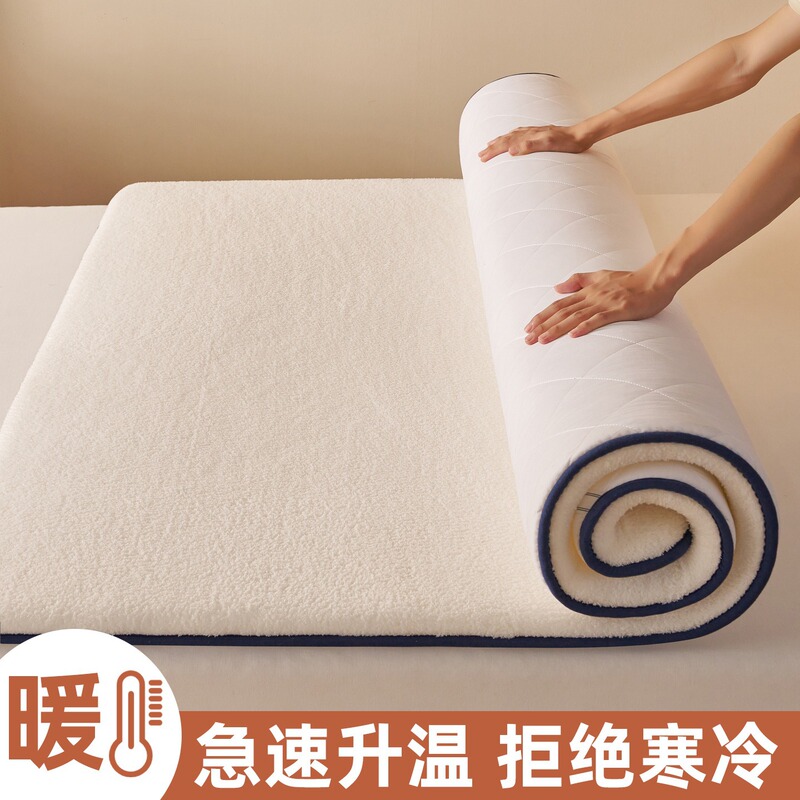 2026 Winter New Lamb Wool Mattress Pad Quilt Bed Cover Student Dormitory Bed Sheet Fleece Pad Winter Mattress
