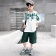 Children's Wear Boys Summer 2024 New Korean Style Western Style Casual Loose Letter Fashionable suit Two-piece Set