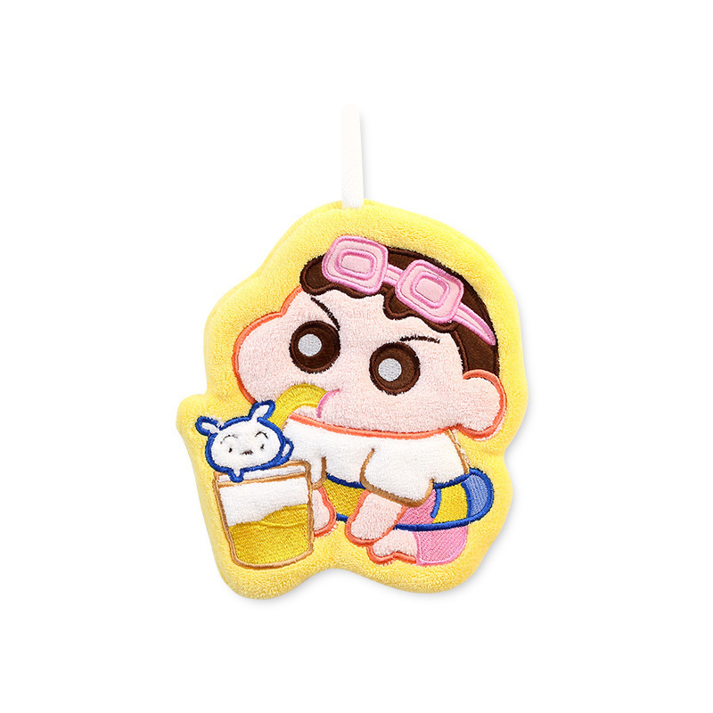 かわいい漫画のコーラルベルベットハンドタオルハンギングキッチン家庭用タオル吸水性、速乾性、糸くずの出ない厚みのある雑巾|undefined