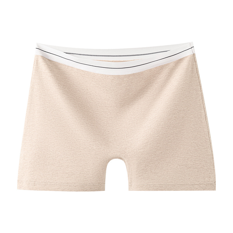 Calzoncillos de algodón bóxer de cintura alta de algodón de color Calzoncillos deportivos de entrepierna antibacterianos de grado 10A