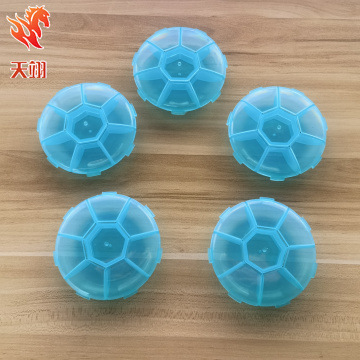 厂家直销塑料圆一周药盒 圆形7格药盒 圆形七格药盒 圆形一周药盒