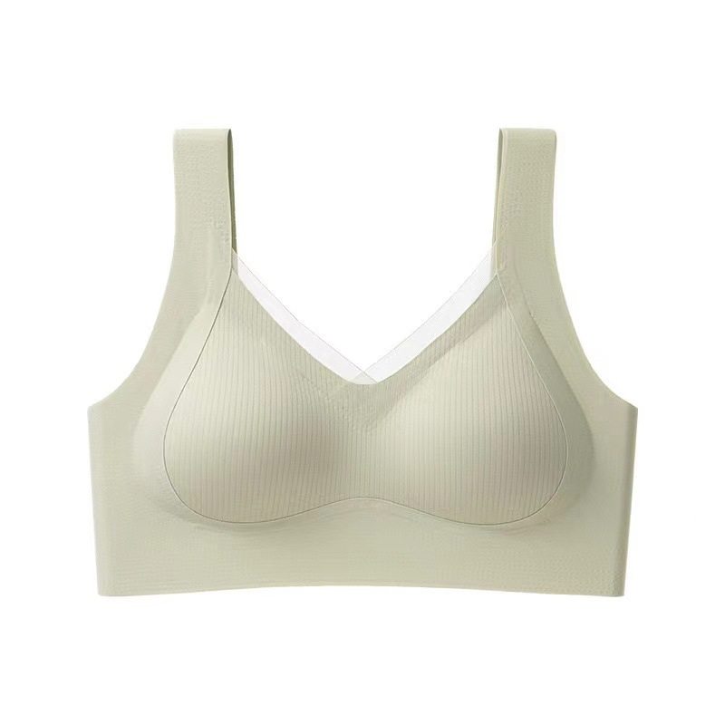 Soporte suave doble elevación camellia material interior fijo taza ropa interior de mujer cómoda anti-caída ropa interior chaleco de mujer