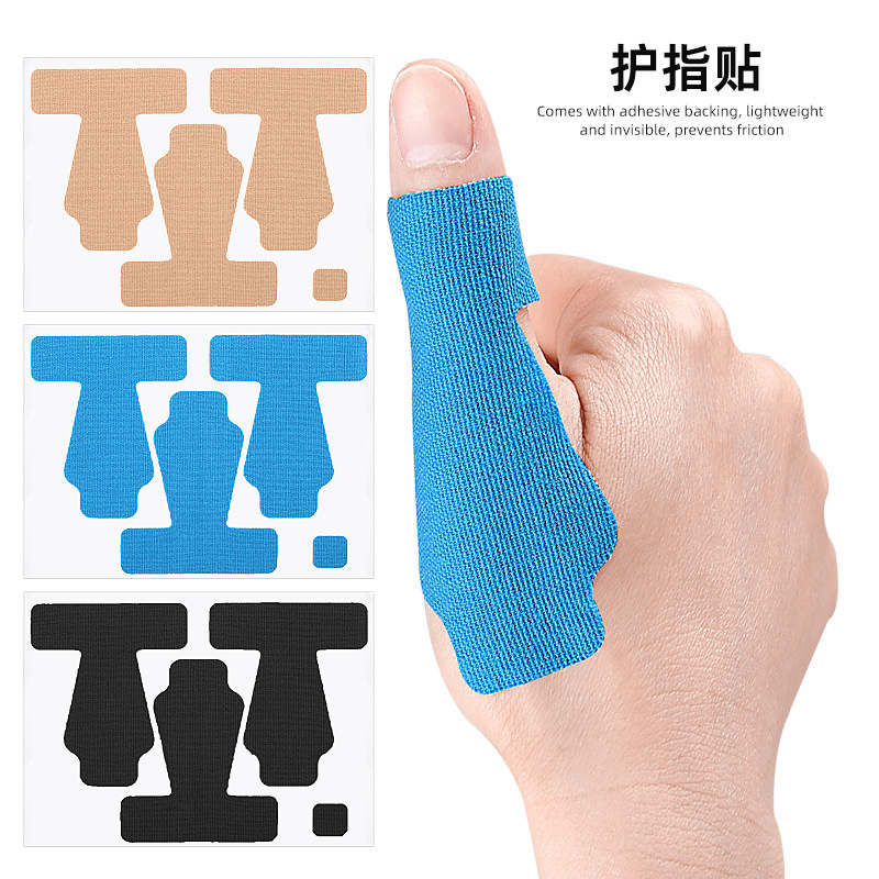Pre-Cut Elastic Thumb and Toe Tape for Fixation and Support, Anti-Friction Sports Bandage, Kinesiology Tape, Adhesive Tape