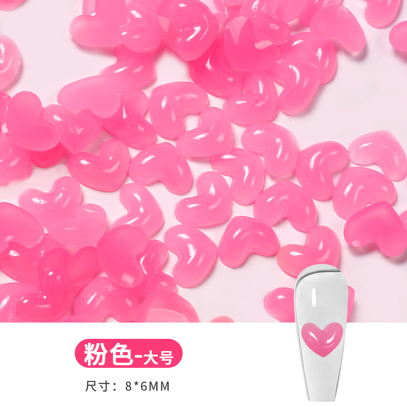 Nuevo amor perforación de uñas resina dulce perforación de uñas dulces perforación de uñas joyería perforación de uñas