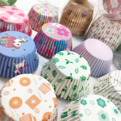 Large snow cake packaging box oil paper cake paper cup tray, thickened snow cake mold base tray, baking 100 pieces