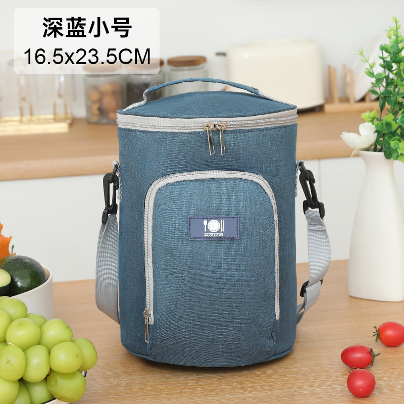 Bolsa de aislamiento portátil de alto valor facial para el trabajo y la escuela con bolsas de almuerzo, bolsas de aluminio gruesas, bolsas de almuerzo redondas