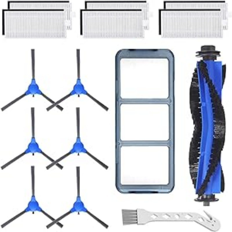 Conveniente para los accesorios del barredor de eufy cepillo lateral 11s 15C 30C 35C cubierta principal del cepillo del rodillo cepillo lateral Pantalla de filtro de eficiencia primaria