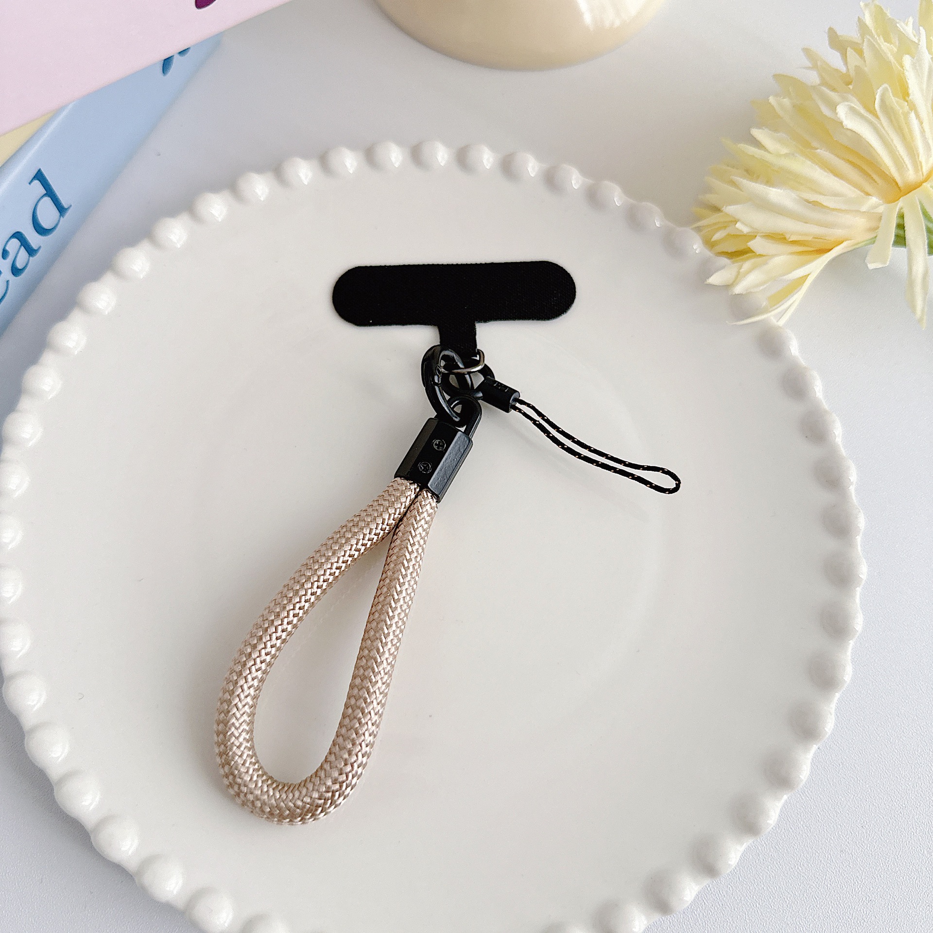 Teléfono móvil de nylon tejido corto con clip multifuncional bolso portátil colgante accesorios colgante universal